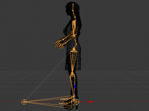 Woman in a Dress 028 Model 3D