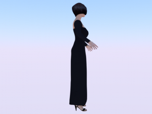 Woman in a Dress 029 3D 模型