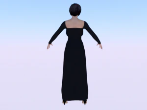 Woman in a Dress 029 3D Model