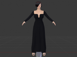 Woman in a Dress 029 3D 模型