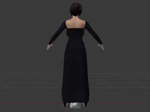 Woman in a Dress 029 3D Model