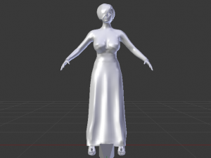 Woman in a Dress 029 3D 模型