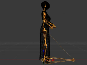 Woman in a Dress 029 3D Model