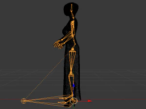 Woman in a Dress 029 3D Model