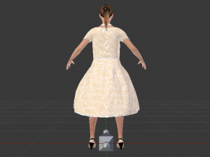 Woman in a Dress 030 3D Модель