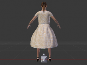 Woman in a Dress 030 3D Модель