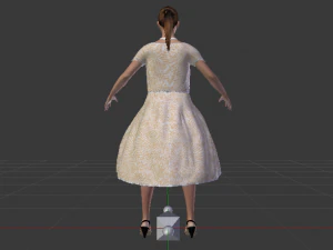 Woman in a Dress 030 3D Model