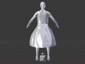 Woman in a Dress 030 3D Модель