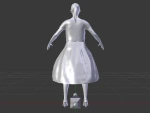 Woman in a Dress 030 3D Model