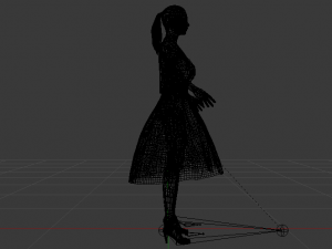 Woman in a Dress 030 3D Модель