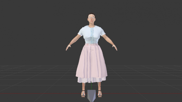 Woman in a Dress of the 50s 3D Model in Woman 3DExport