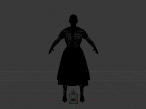 Woman in a Dress of the 50s 3D 모델
