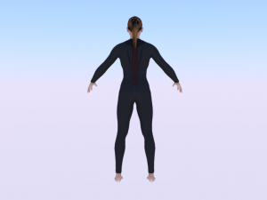 Woman in Wetsuit 3D 模型