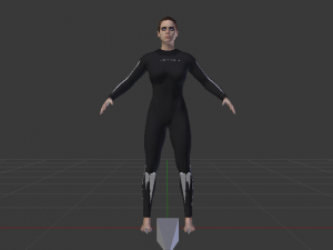 Woman in Wetsuit 3D 模型