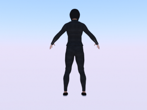 Woman Motorcyclist 3D Модель