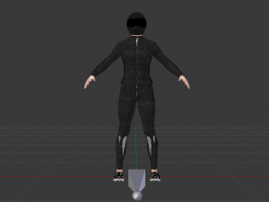 Woman Motorcyclist 3D Модель