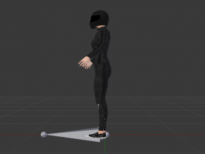 Woman Motorcyclist 3D Модель