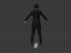 Woman Motorcyclist 3D Модель