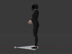 Woman Motorcyclist 3D Модель