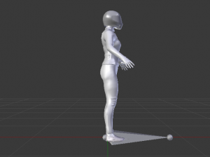 Woman Motorcyclist 3D Модель