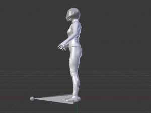 Woman Motorcyclist 3D Модель