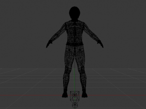 Woman Motorcyclist 3D Модель