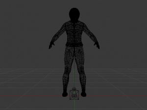 Woman Motorcyclist 3D Модель