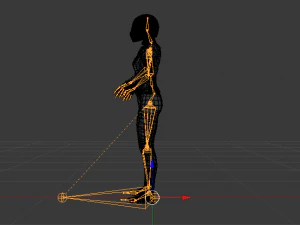 Woman Motorcyclist 3D Model