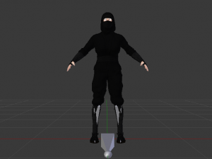 Woman Ninja 3Dモデル