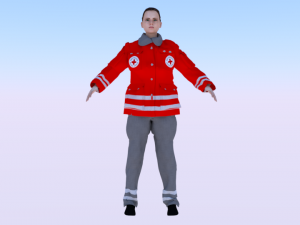 Woman Rescuer Modelo 3D