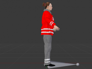 Woman Rescuer 3D Model