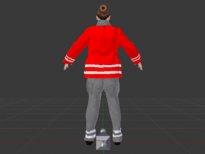 Woman Rescuer 3D Model