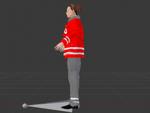 Woman Rescuer 3D Model