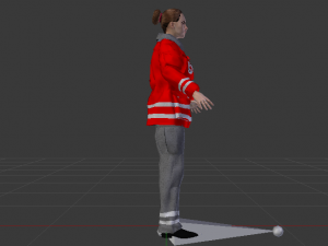 Woman Rescuer 3D Model