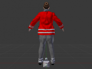 Woman Rescuer 3D Model