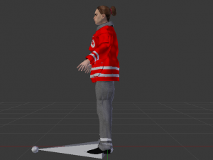 Woman Rescuer 3D Model