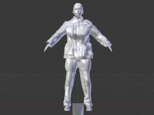 Woman Rescuer 3D Model