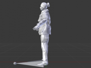 Woman Rescuer 3D Model