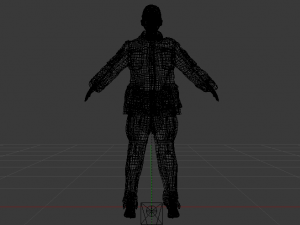 Woman Rescuer 3D Model