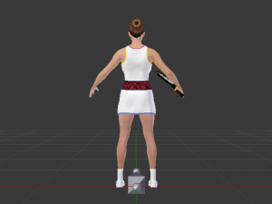 Woman Tennis Player 3D Модель