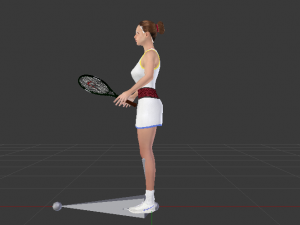 Woman Tennis Player 3D Модель