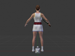 Woman Tennis Player 3D Модель