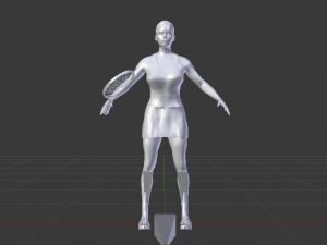 Woman Tennis Player 3D Модель