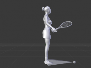 Woman Tennis Player 3D Модель