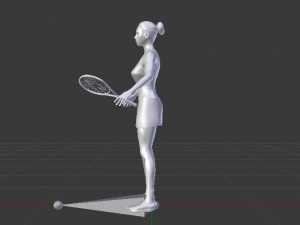 Woman Tennis Player 3D Модель