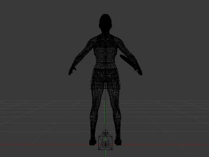 Woman Tennis Player 3D Model