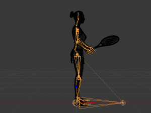 Woman Tennis Player 3D Модель