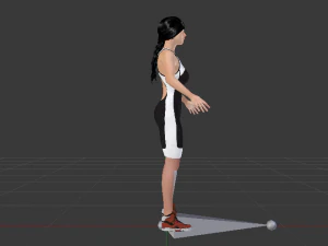 Woman Triathlete 3D Model