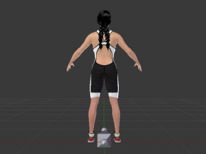 Woman Triathlete 3D Model