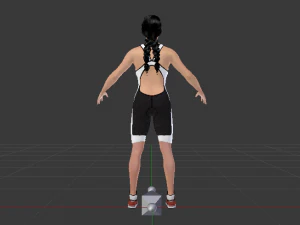 Woman Triathlete 3D Model
